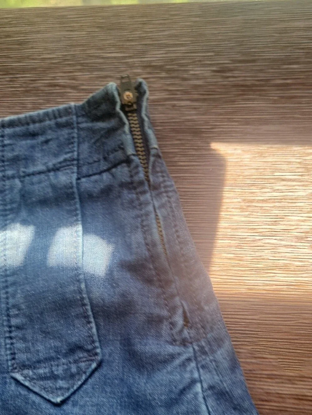 J. Crew Blue Denim A-Line Skirt